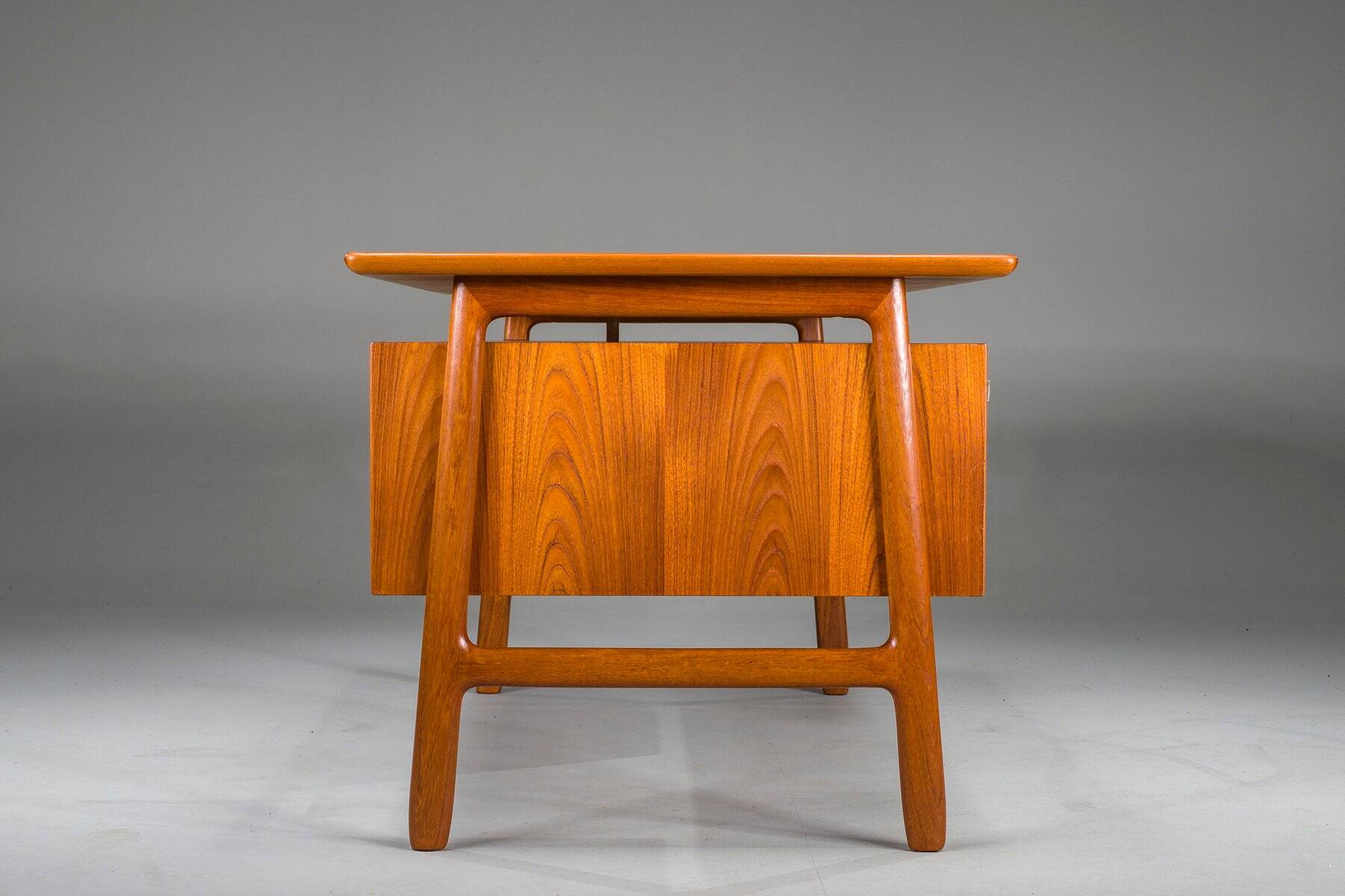 Model 75 Teak Desk from Omann Jun Møbelfabrik, 1960s
