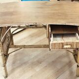 1960s Rattan Desk