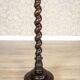 Early 20th-Century Chippendale Floor Lamp on Brown Wooden Base