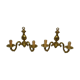 Pair of wall lamps with two lights in Louis XV style bronze