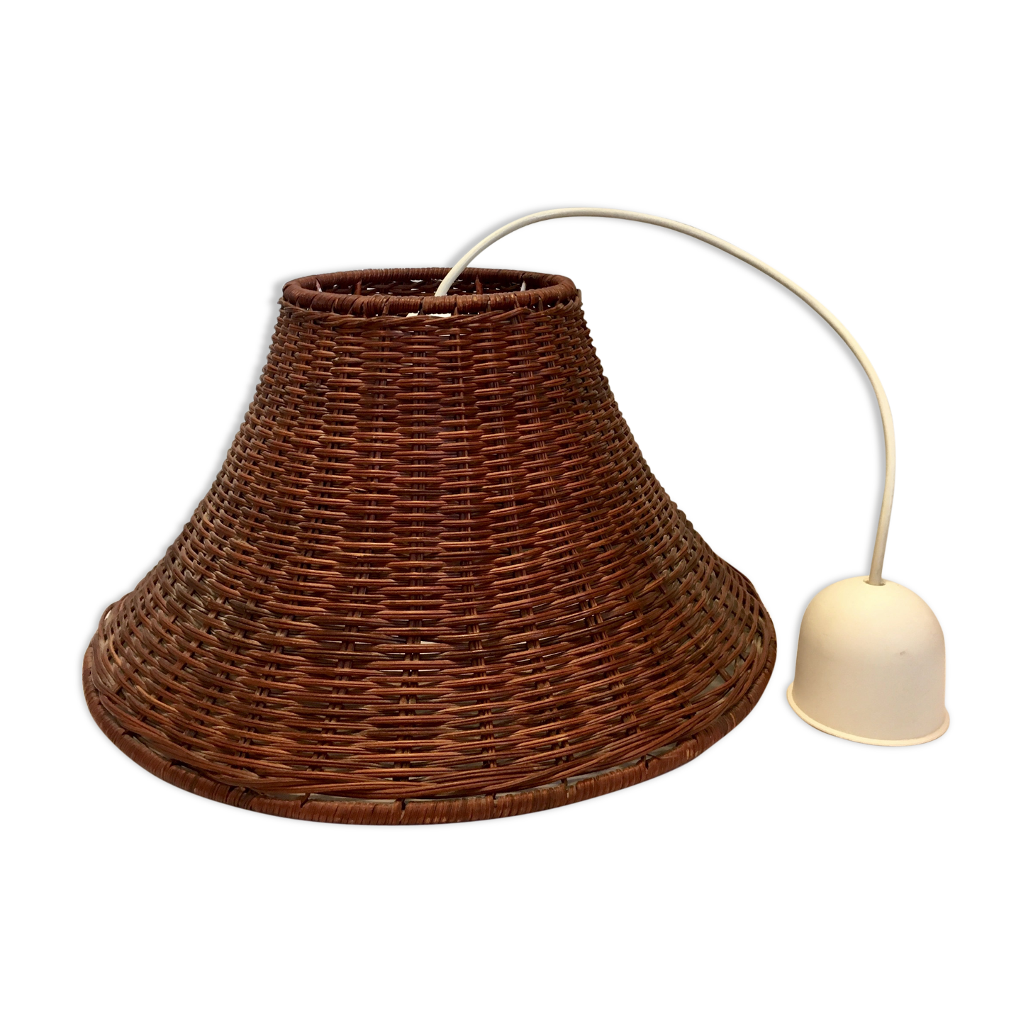 Vintage rattan pendant light