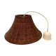 Vintage rattan pendant light