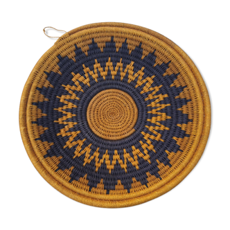 African woven basket, woven basket ethnic and natural. Mr. Boswana.