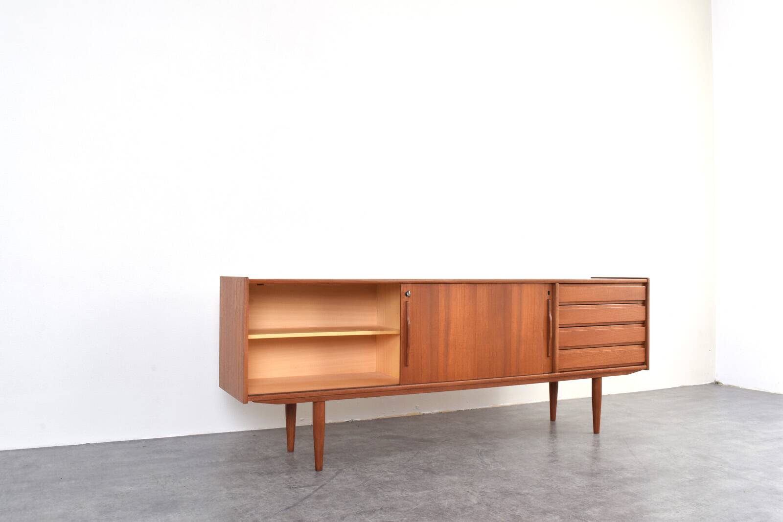 Mid-Century Danish Teak Sideboard, 1960s.