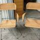 2 wicker chairs