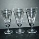 Baccarat lot de 6 flûtes à champagne en cristal taillé modèle Carcassonne 1960