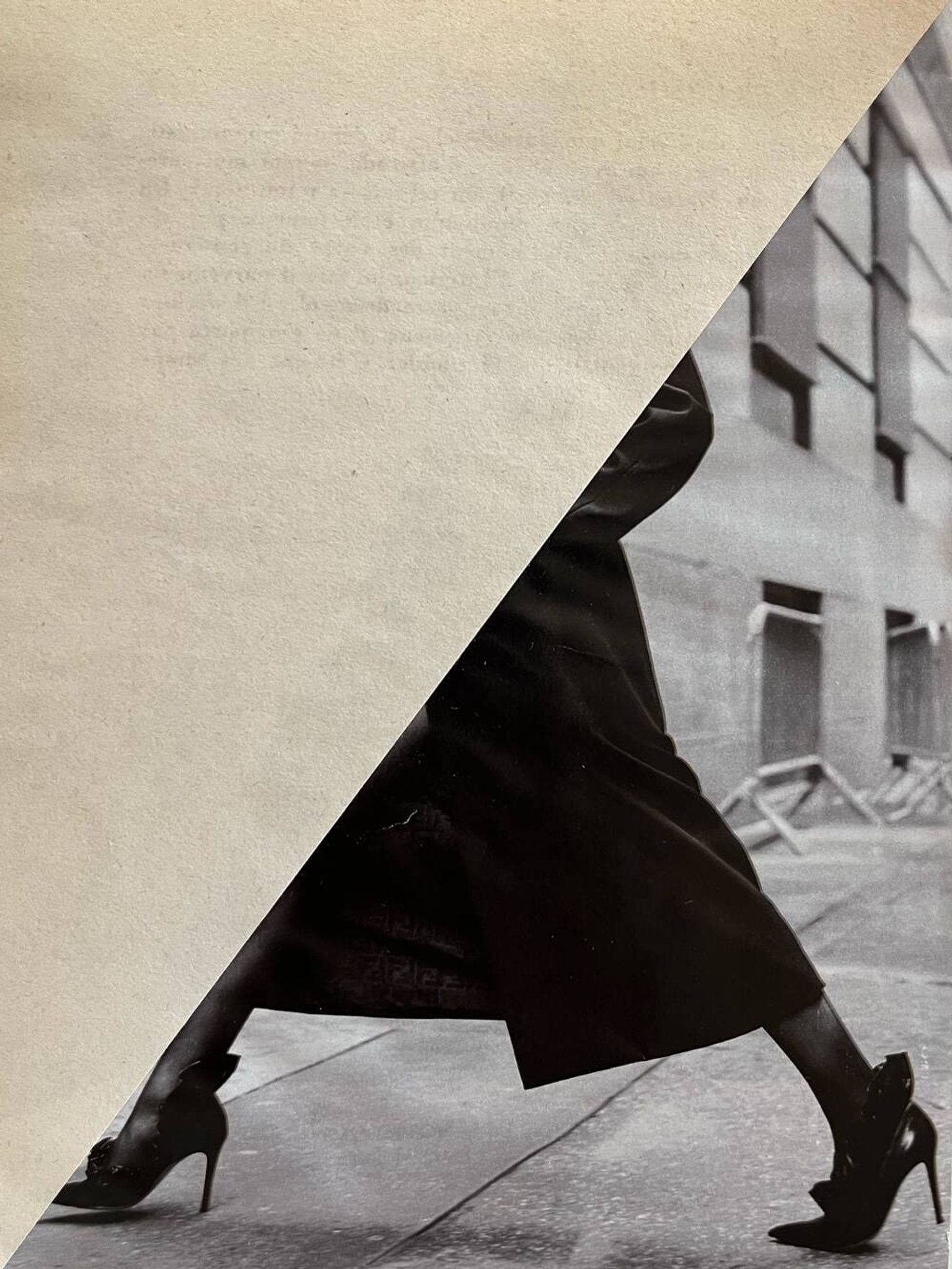 Walk in the street - Collage original