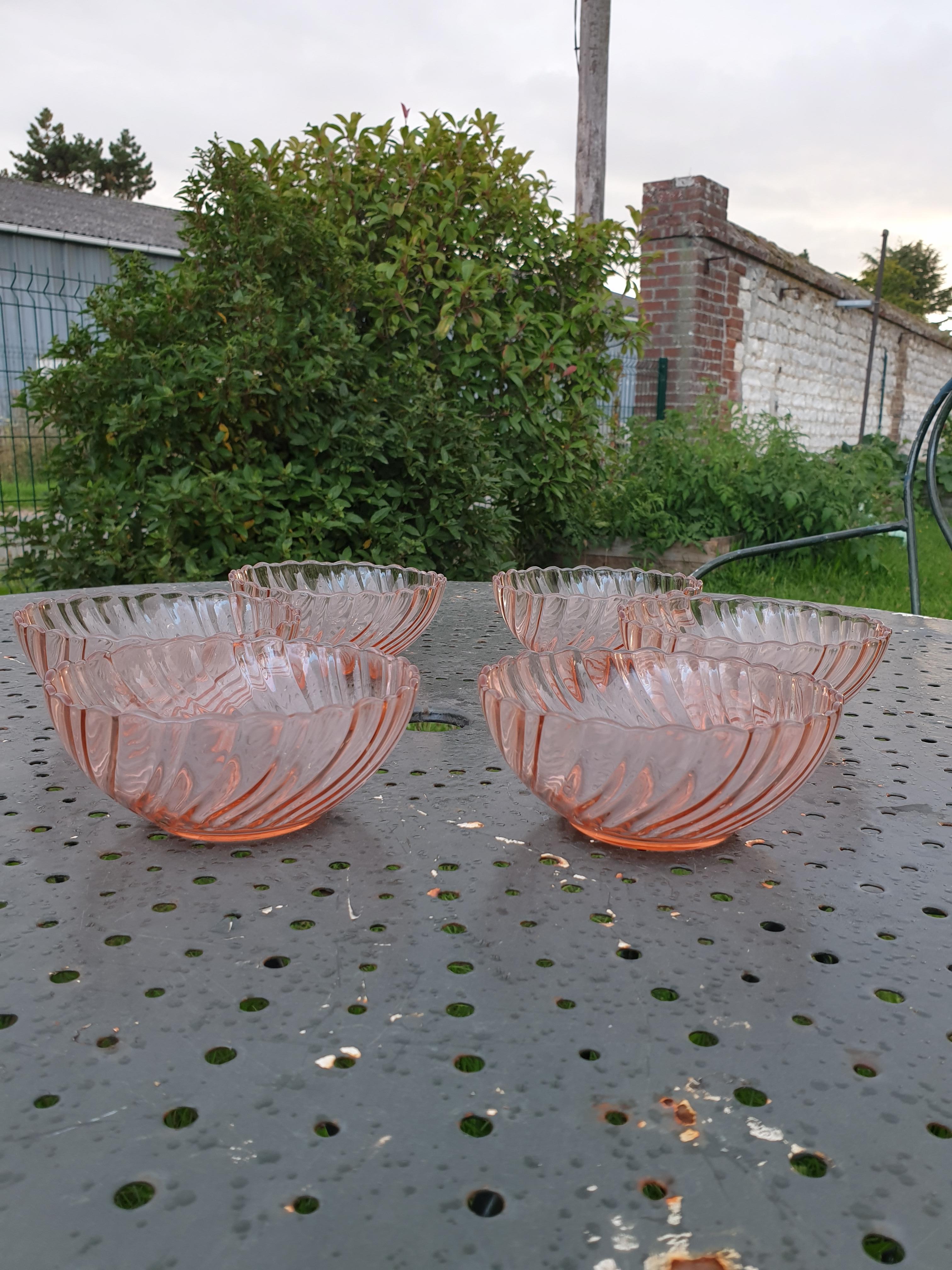 Arcoroc rosaline 6 cup set