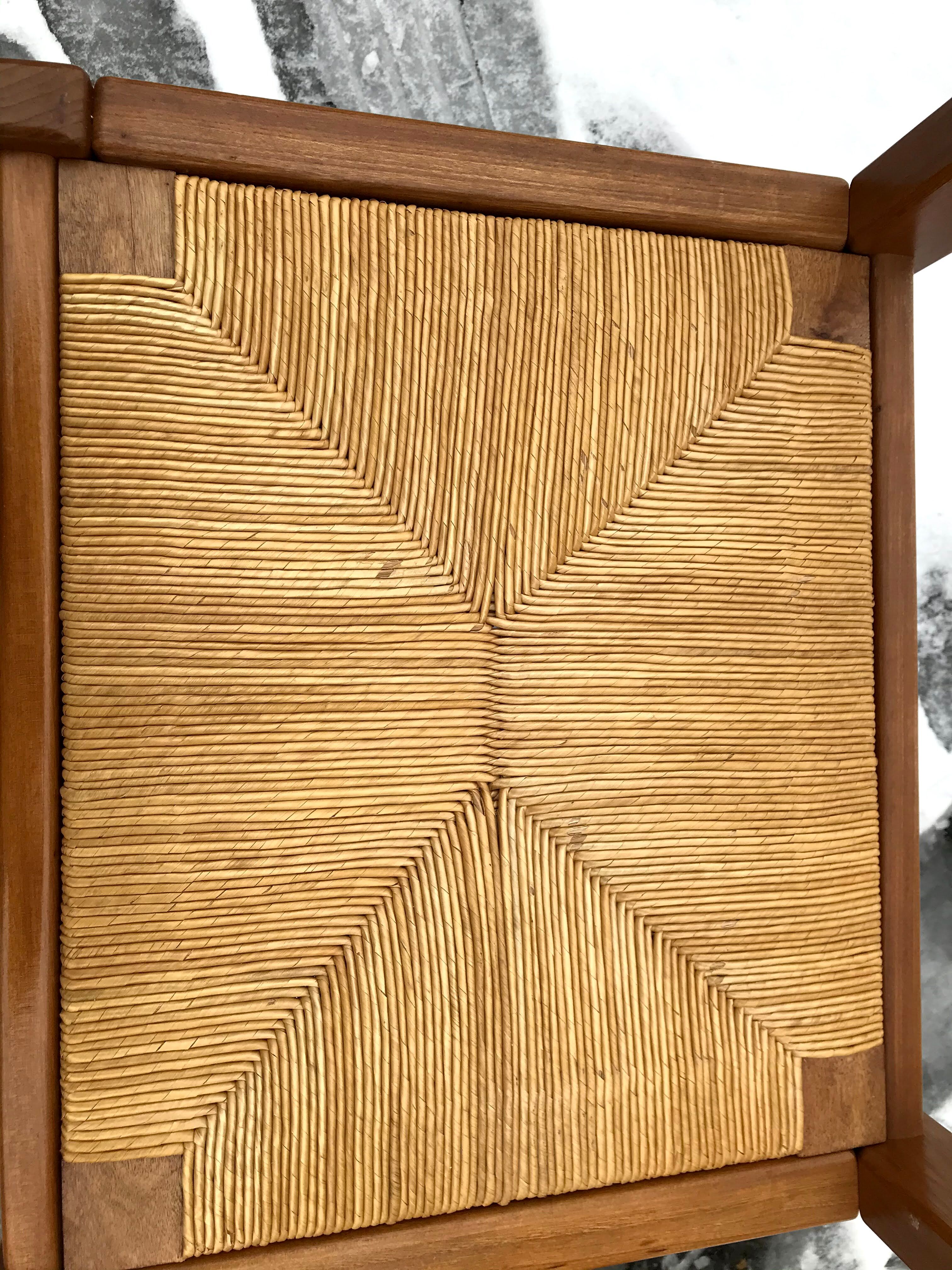 4 mulched and vintage elm chairs