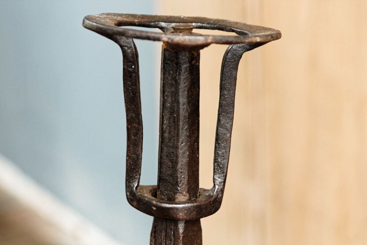 Pair of landiers, seventeenth century