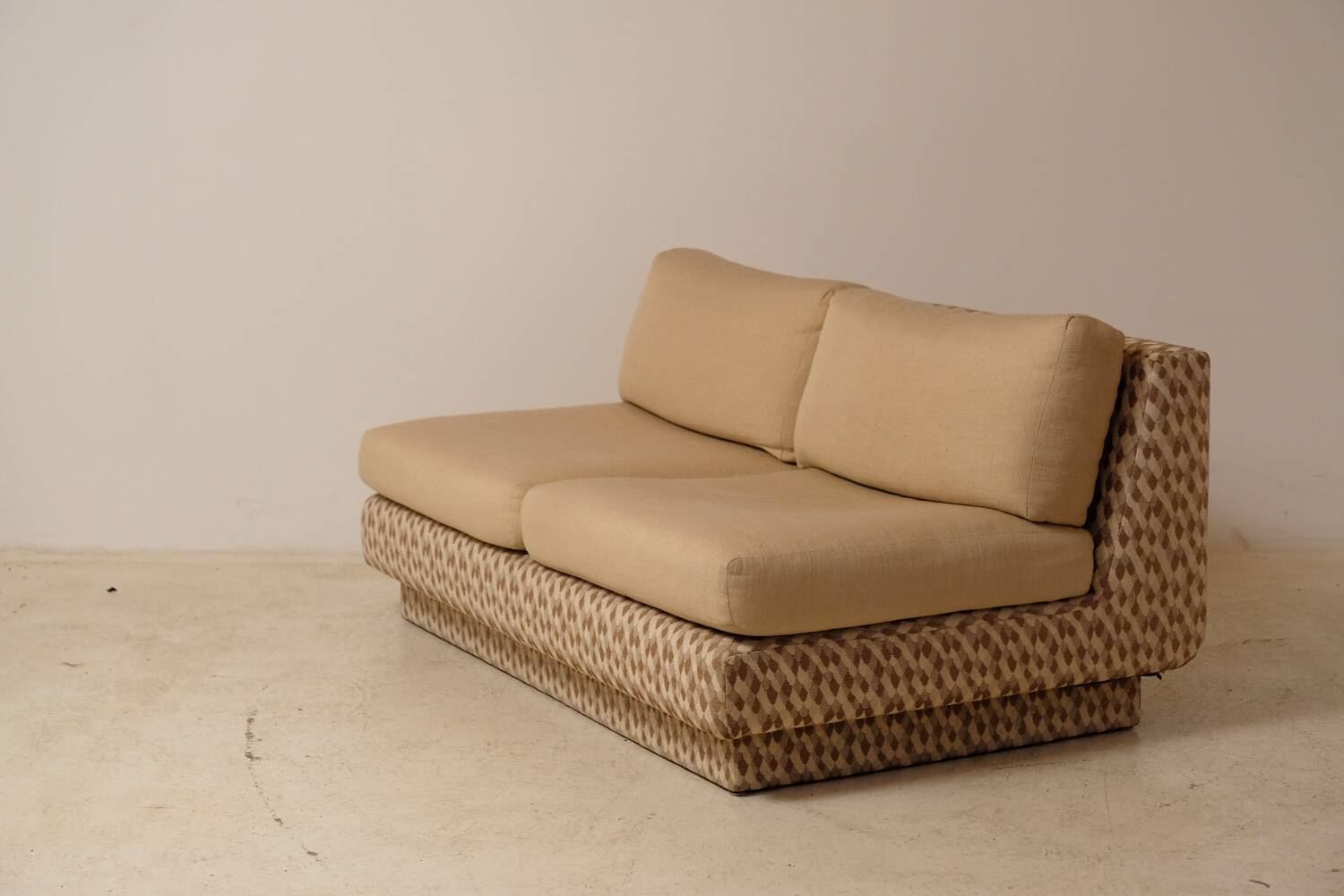 Banquette canapé 2 places 1970