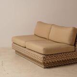 Banquette canapé 2 places 1970