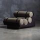 Fauteuil lounge cylindrique vintage, Brésil, 1970