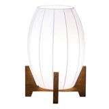 Japanese floor lamp with wooden legs