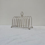 Silver metal toast holder