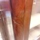 Mahogany veneer display cabinet from the 19th century - Louis Philippe style