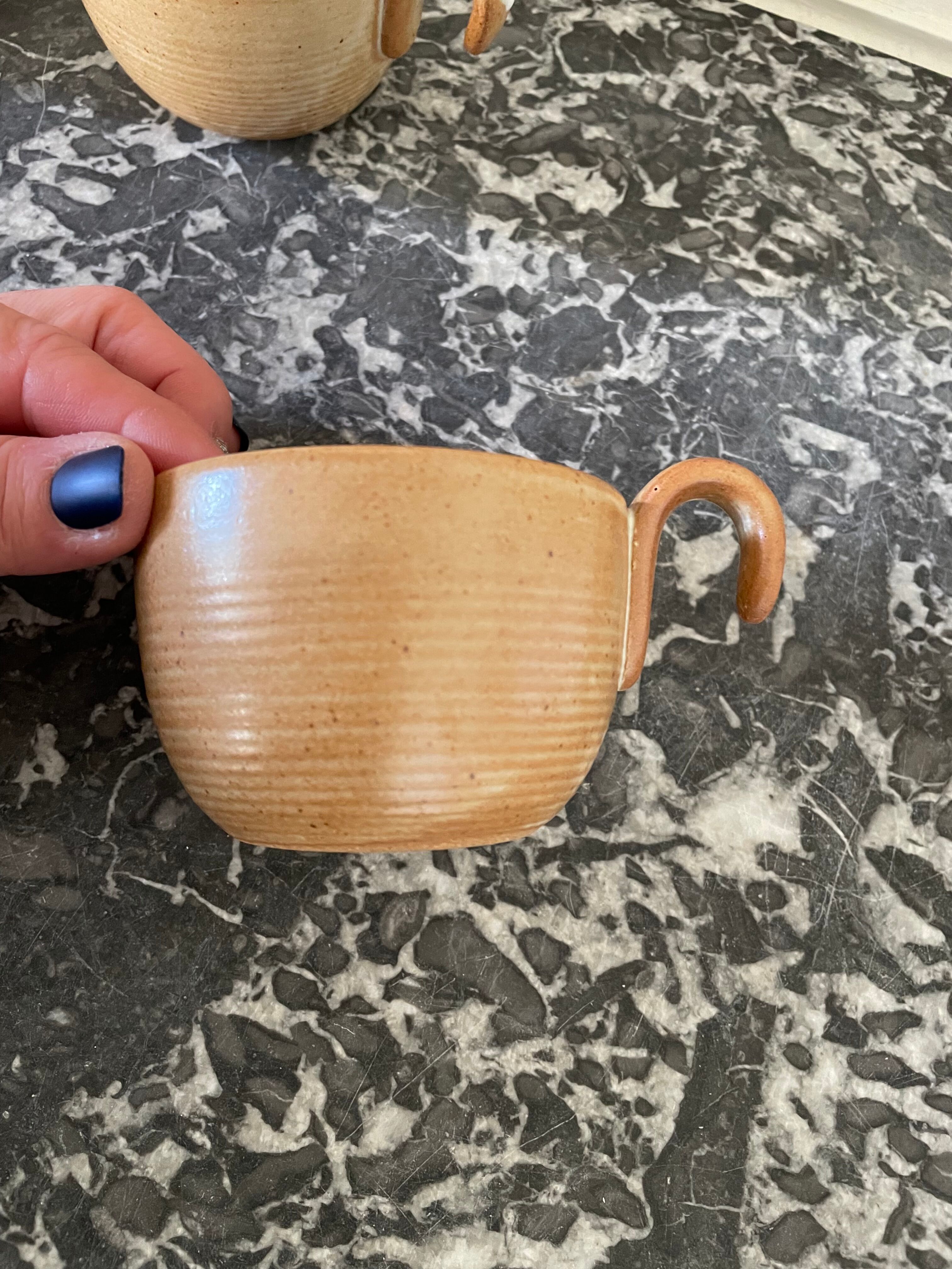 Tasses à thé grès Village France CNP