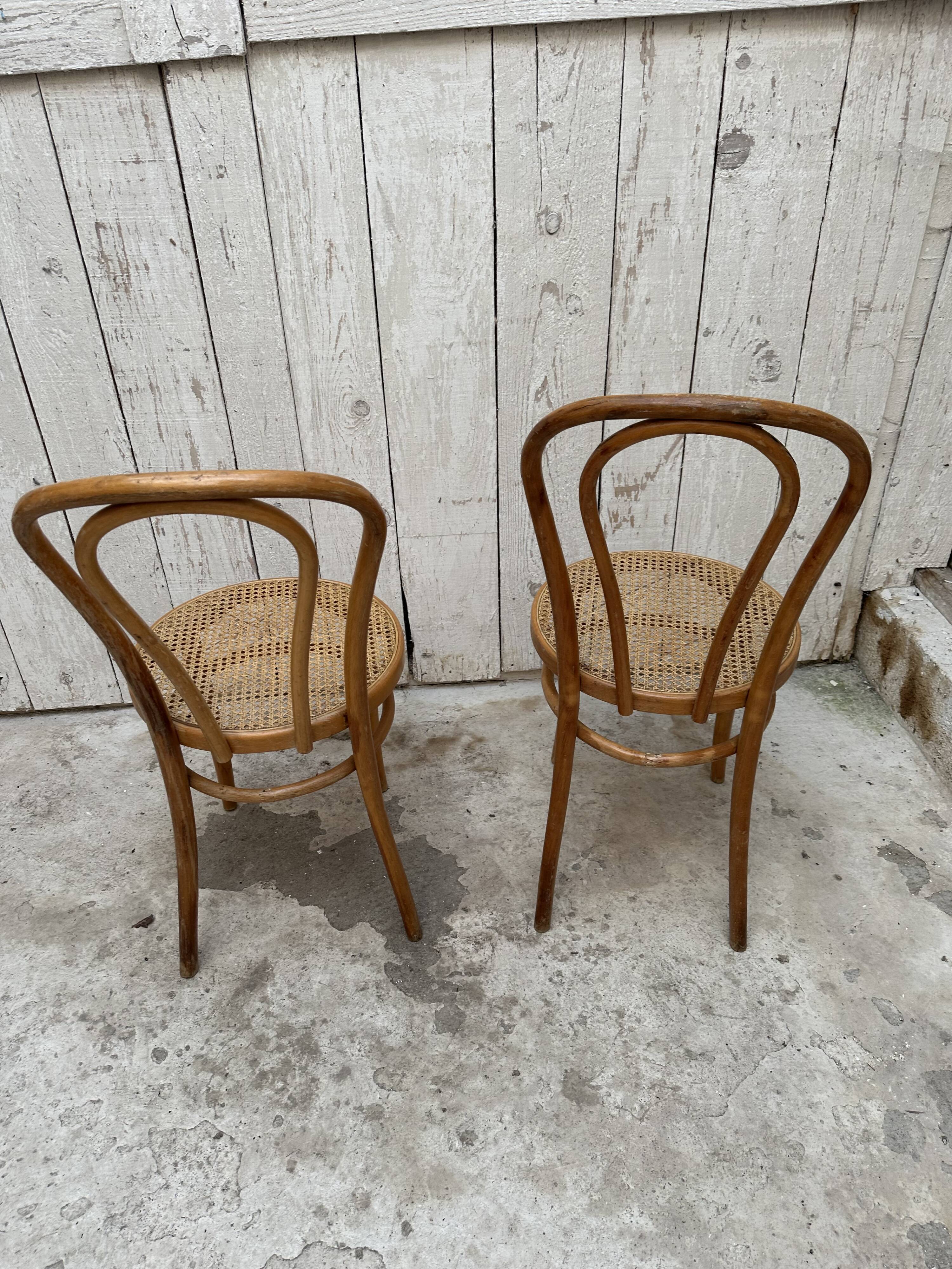 2 bistro chairs