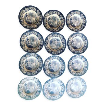 12 Wedgwood Lochs of Scotland plates