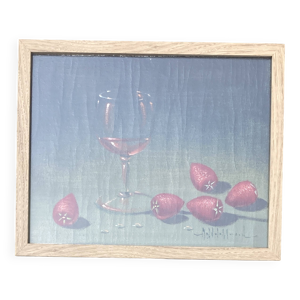 Tableau Nature morte vin