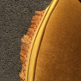 Vintage toad chair velvet gold