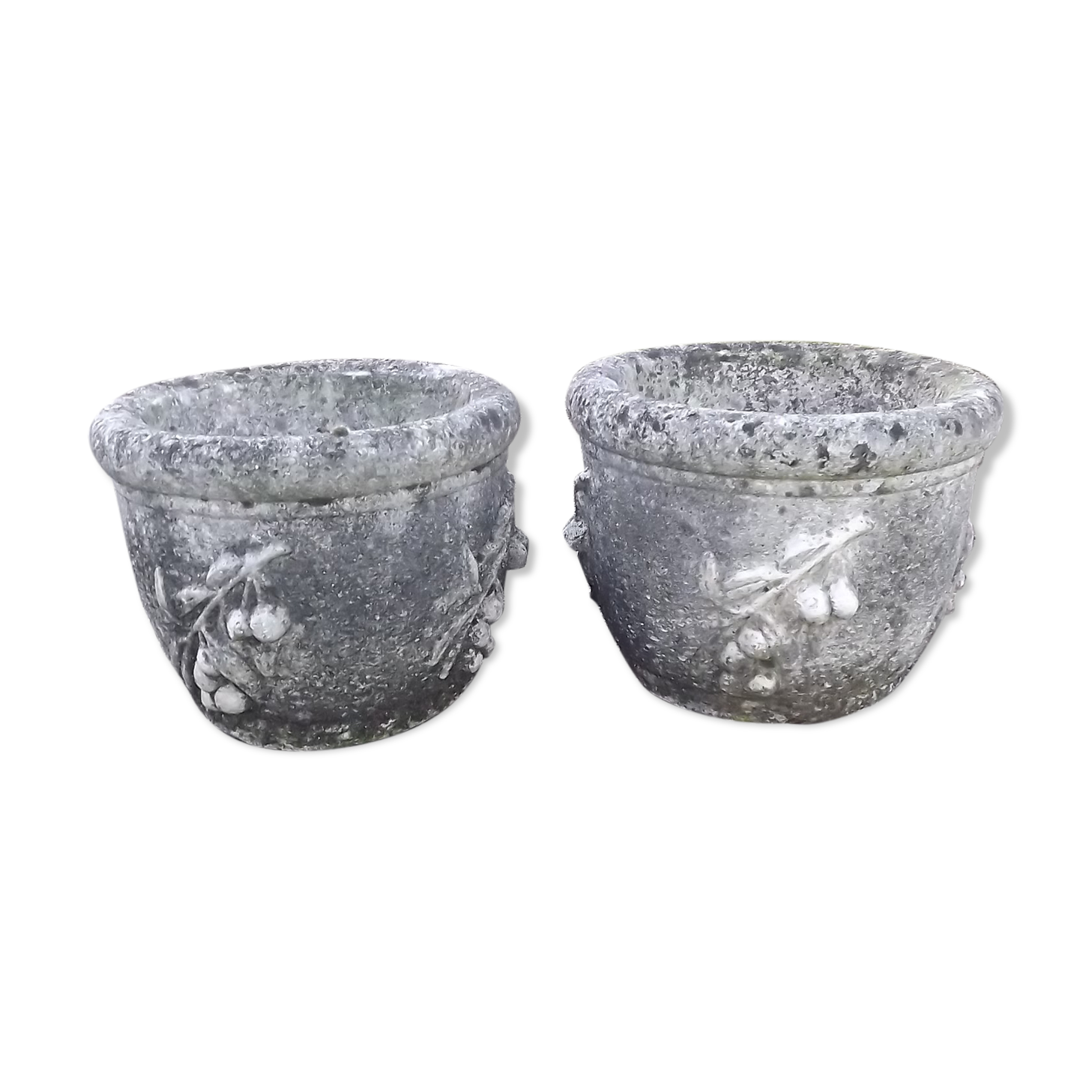 Pair of cache pot in Dordogne 19 th stone