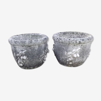 Pair of cache pot in Dordogne 19 th stone