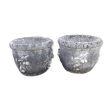 Paire de cache pot en pierre de Dordogne 19 ème
