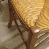 Pair of antique mulched bistro chairs