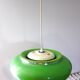 Suspension vintage space age soucoupe vert année 1970