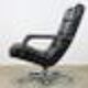Black leather F141 armchair by Geoffrey Harcourt for Artifort, 1970s
