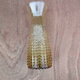 Amber molded glass decanter
