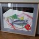 Illustration anglaise vintage représentant une nature morte