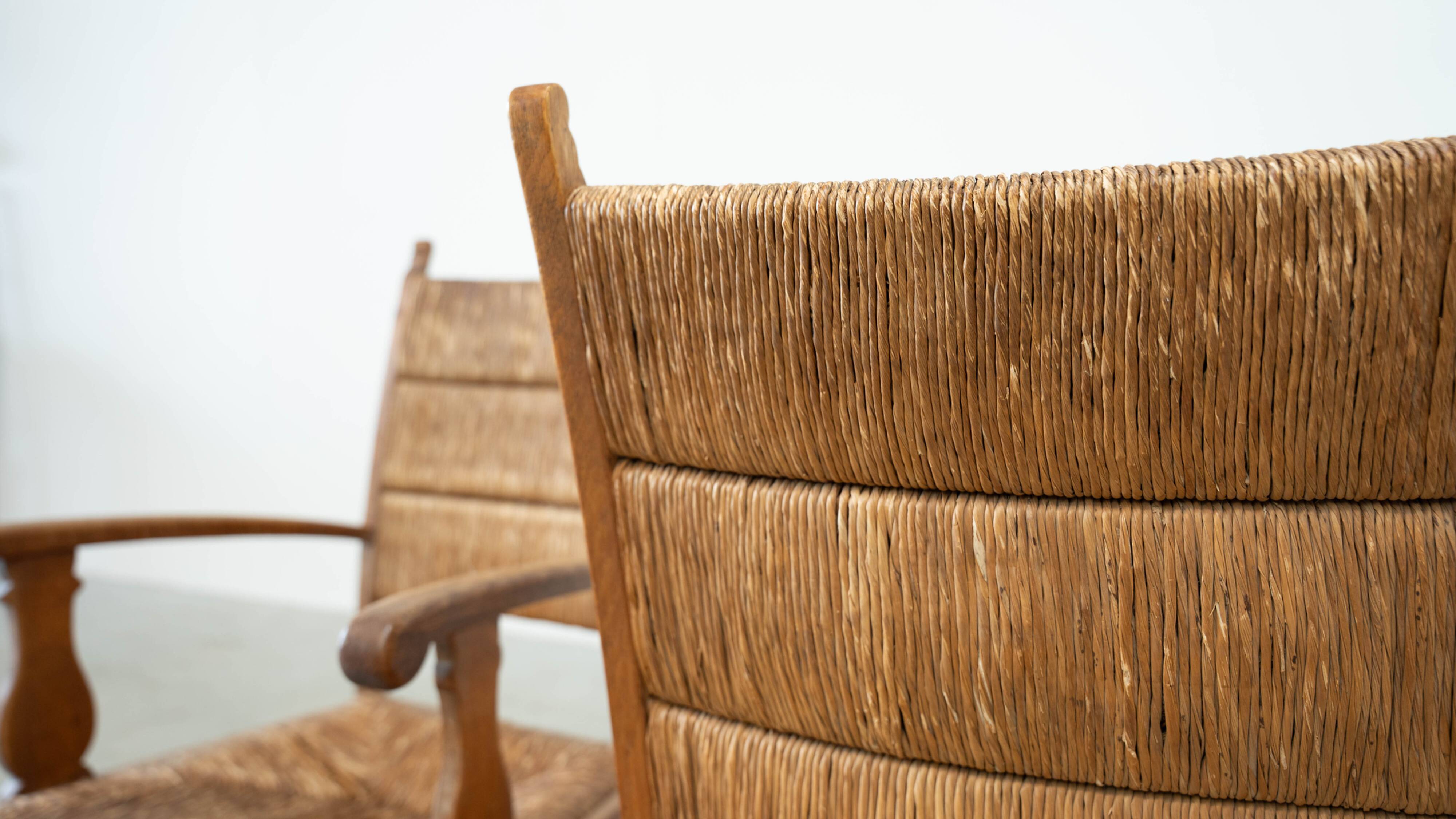 Set of two French lounge chairs