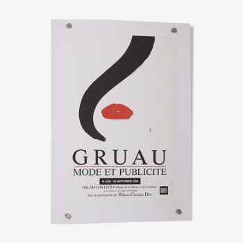 Gruau mode and publicite exposition palais galliera 1989 56.5x40.5 cm