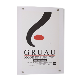 Gruau mode and publicite exposition palais galliera 1989 56.5x40.5 cm