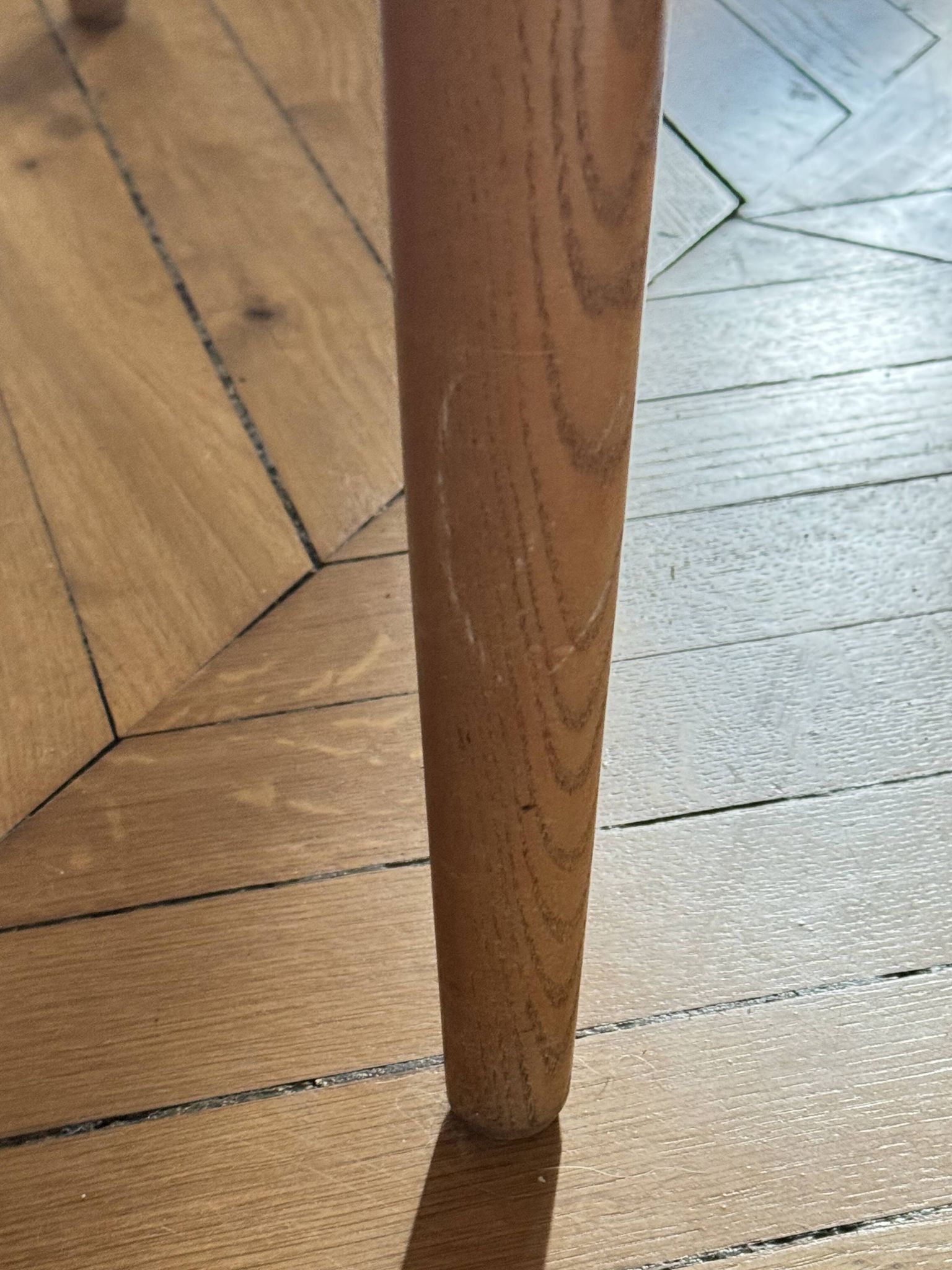 Butterfly leaf dining table, Lubke Vintage 1950s