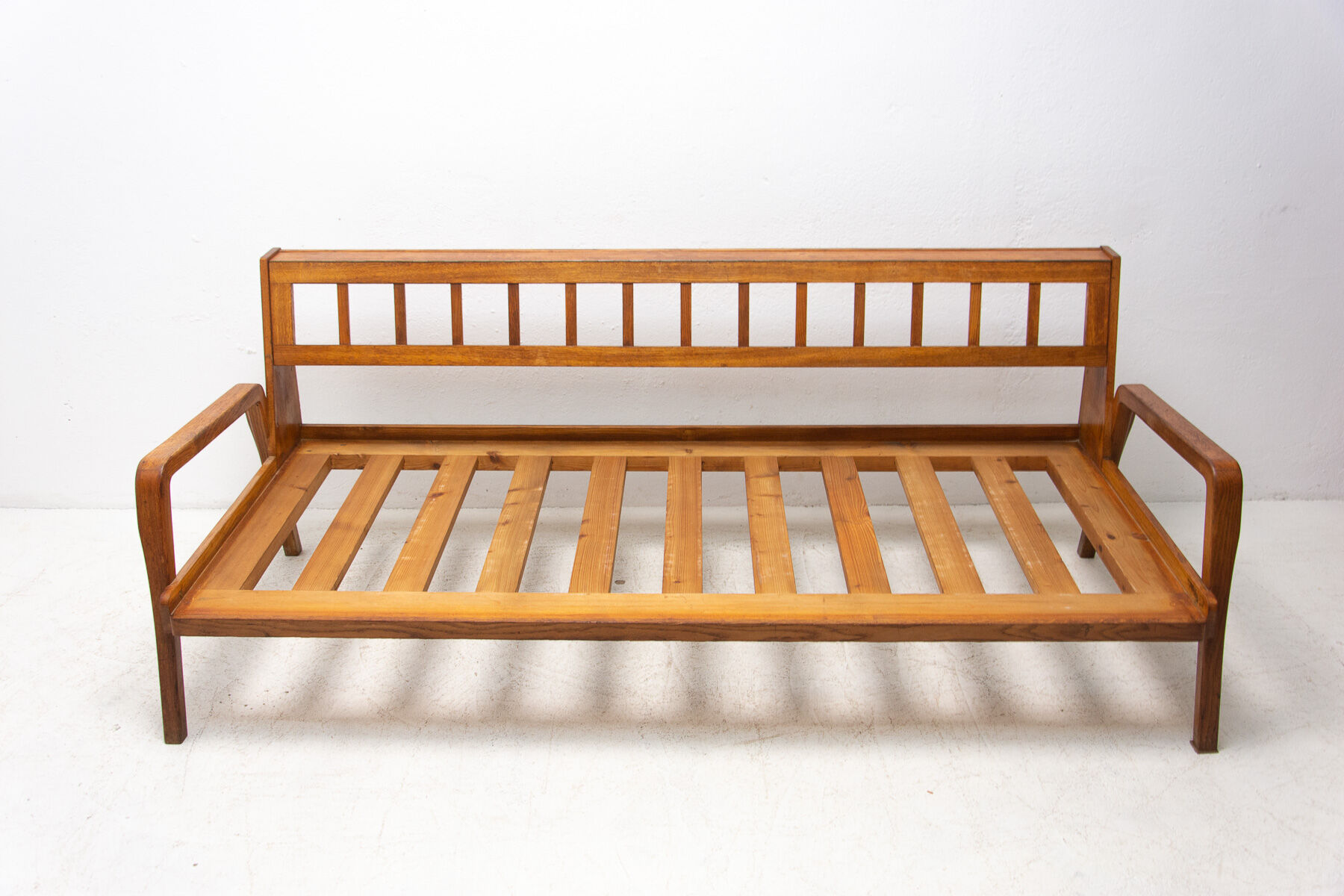 Mid century folding sofa in scandinavian style, 1960´s, czechoslovakia
