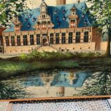 Tableau monument architecture pays bas signé par Willem Heytman vintage