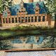 Painting monument architecture netherlands signed by Willem Heytman vintage
