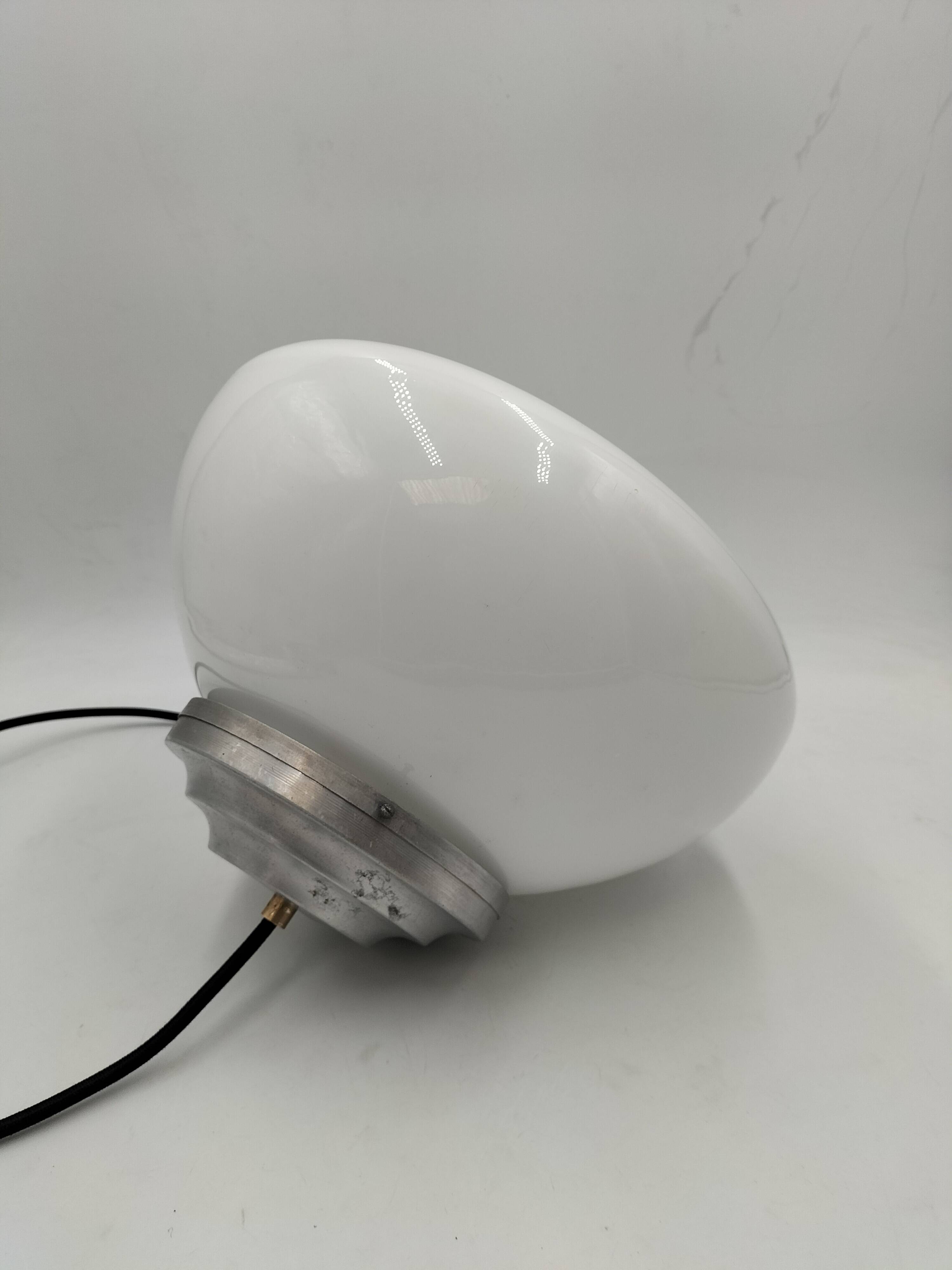 Opaline art deco pendant light