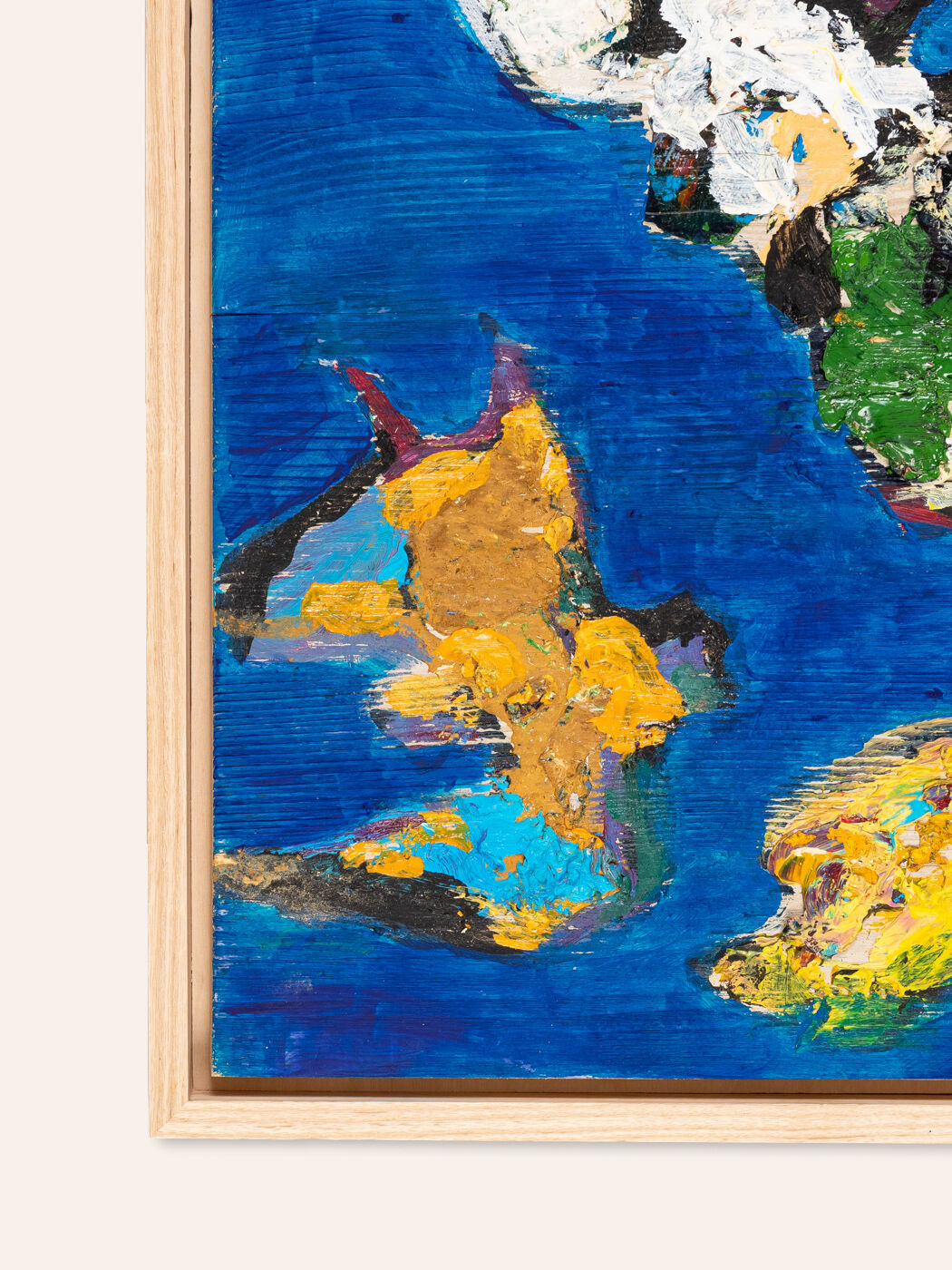 Flying Objects, Oil on Plate, 42 x 46 cm