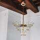 Venini two-tone chandelier, 3 levels, murano glass, Italy, 1970