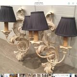 Pair of wall lamps