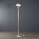 Vintage aluminium and glass floor lamp, Italian design, 1980s.
