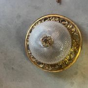 Large bronze ceiling light from the Art Nouveau period