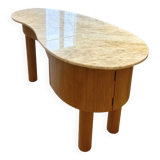Tamara desk by designer divad (oak & quartzite)