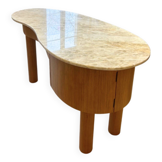 Tamara desk by designer divad (oak & quartzite)