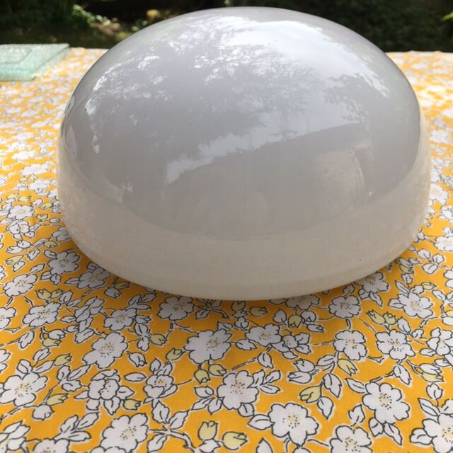 White opaline globe
