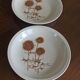 Lot de 2 assiettes creuses Sarreguemines "Chardons"